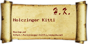 Holczinger Kitti névjegykártya