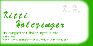 kitti holczinger business card